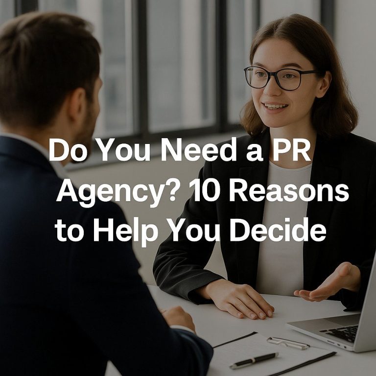 Do You Need a PR Agency? 10 Reasons to Help You Decide