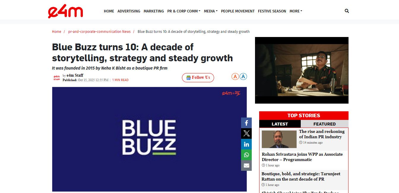 Blue Buzz turns 10: A decade of storytelling, strategy and steady growth