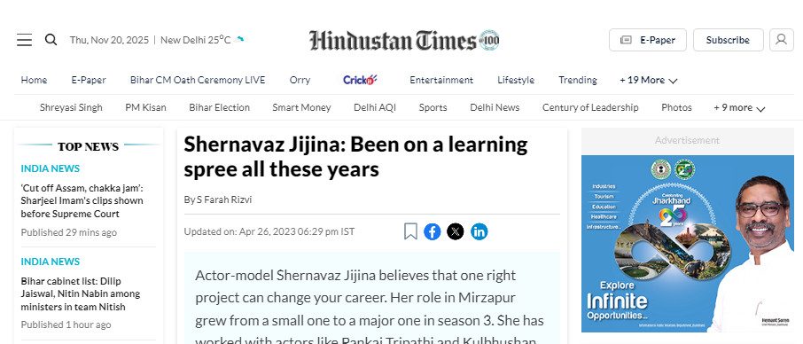 Shernavaz Jijina: Been on a learning spree all these years
