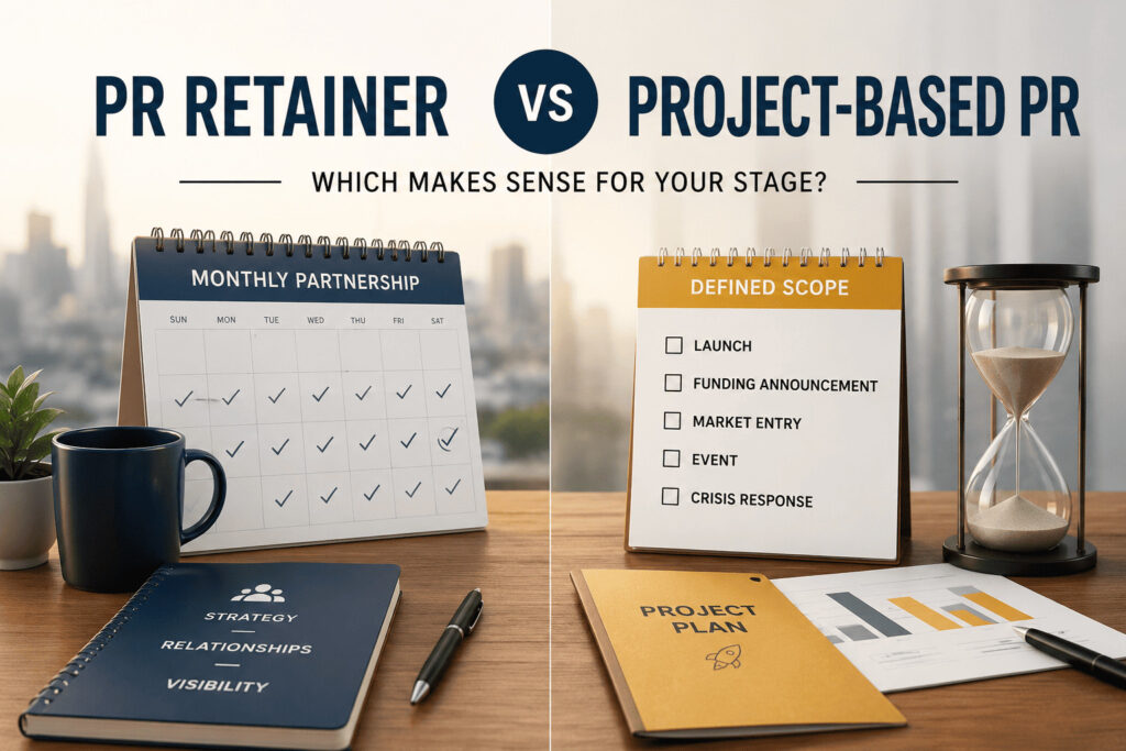 PR Retainer vs Project-Based PR: Which Makes Sense for Your Stage