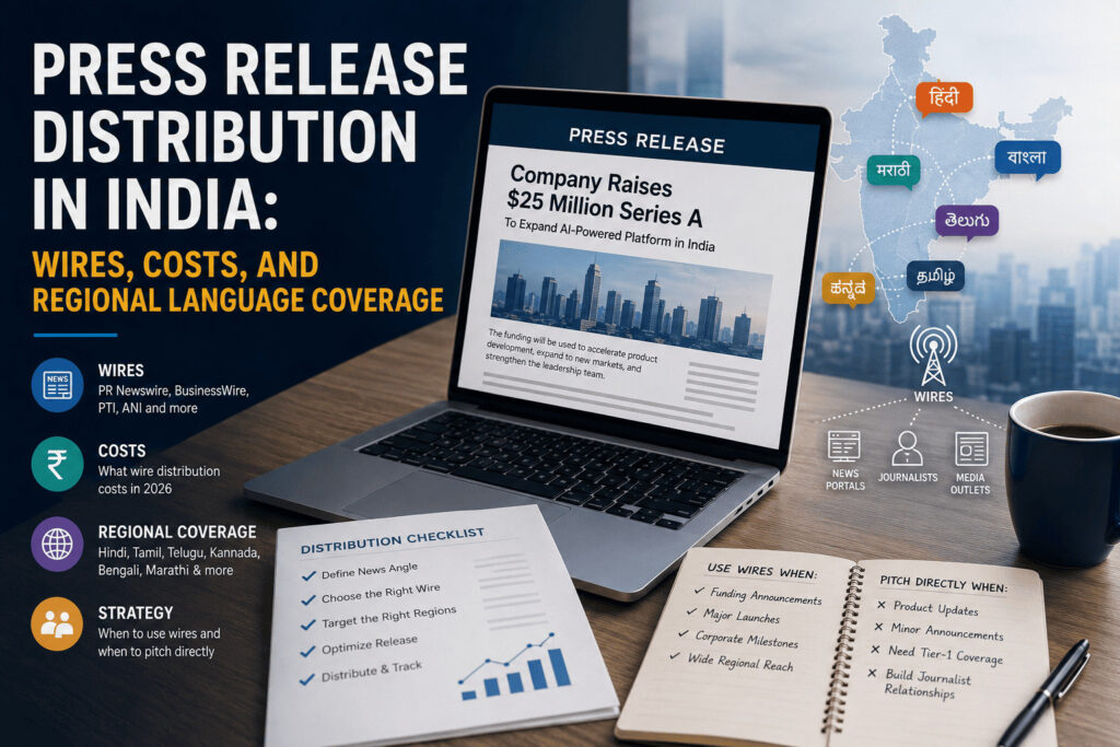 Press Release Distribution in India: Wires, Costs, and Regional Language Coverage